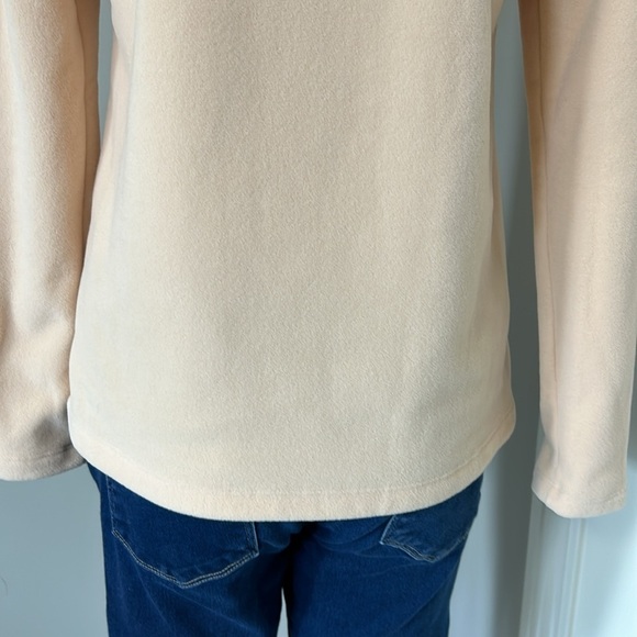 Dudley Stephens Park Slope Turtleneck Terry Fleece Natural Blush Neutral Sz S - Picture 8 of 15